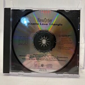 New Order Bizarre Love Triangle Promo CD Single  1990 Qwest Warner Bros